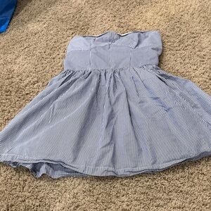 Gilly hicks mini dress blue and white stripe